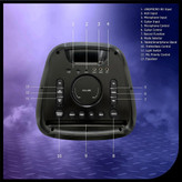 خرید اسپیکر بلوتوثی DINLINE مدل پارتی باکس DS-1100