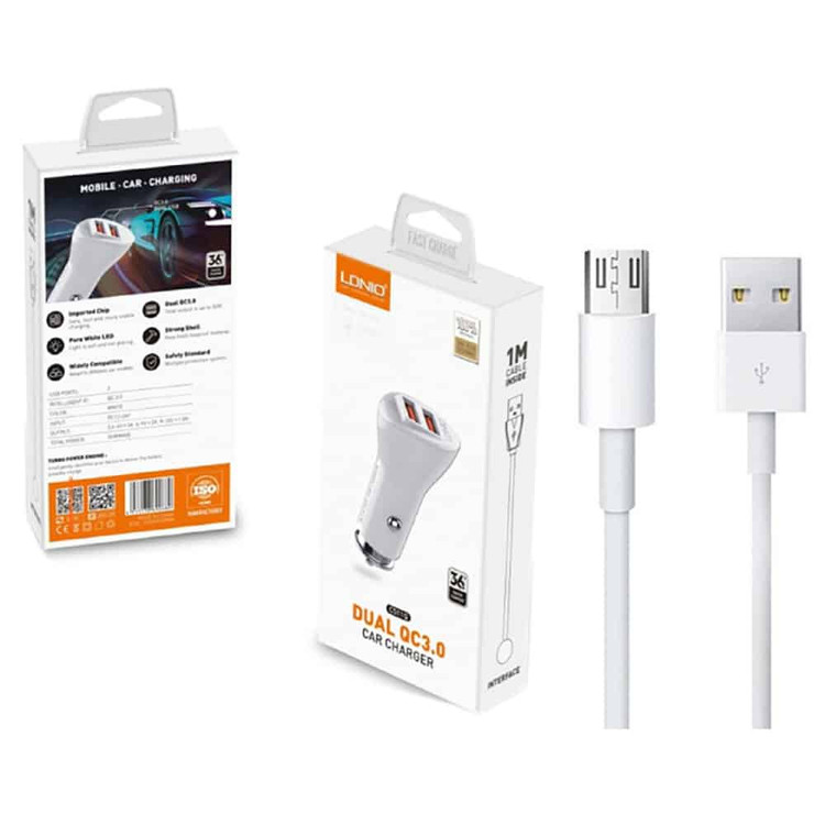 فندکی LDNIO مدل C511 دو خروجی