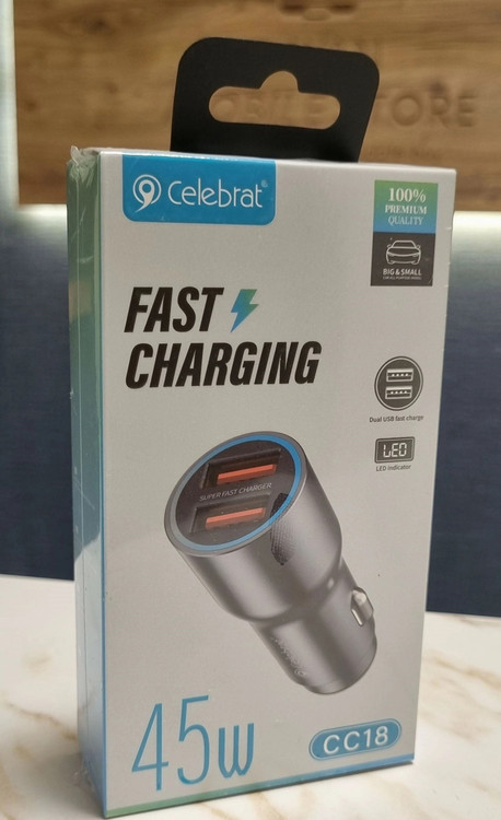 شارژر فندکی 45وات سلبریت CELEBRAT CC18 اورجینال
