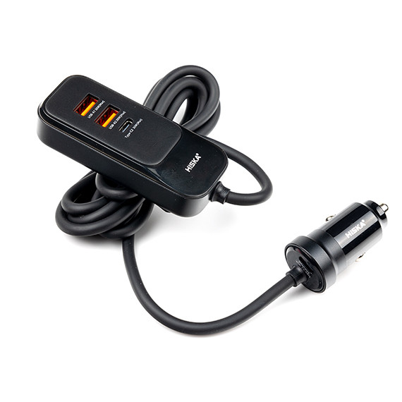 شارژر فندکی 120 وات 4 پورت هیسکا HISKA HCC-327