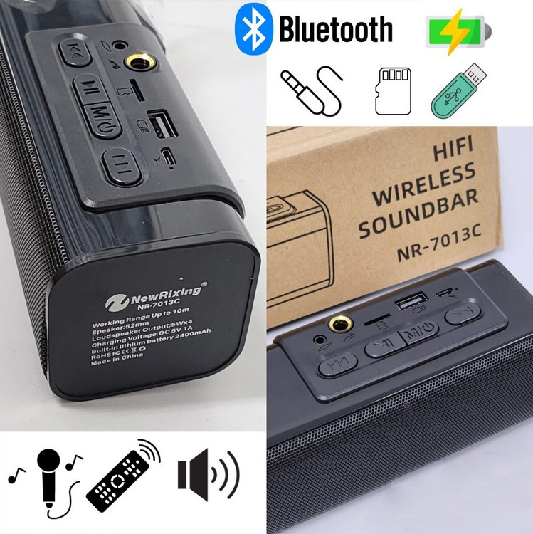 اسپیکر بلوتوثی قابل حمل نیو ریکسینگ مدل NR-7013C