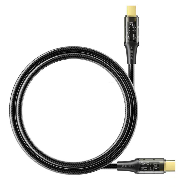 کابل تایپ سی به تایپ سی هیسکا مدل HISKA LX-12 | فست شارژ و انتقال دیتا