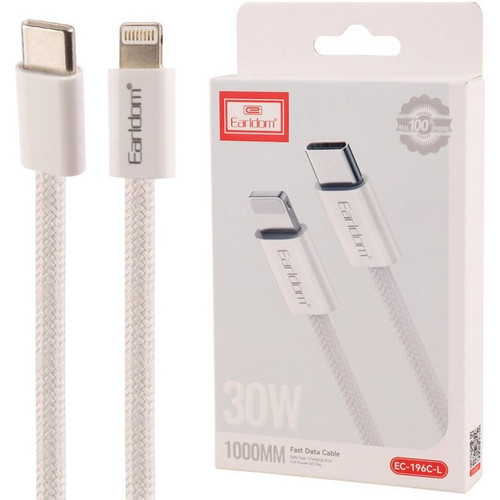 کابل تبدیل فست شارژ Tyoe-c به Lightning برند Earldom مدل EC-196C-L