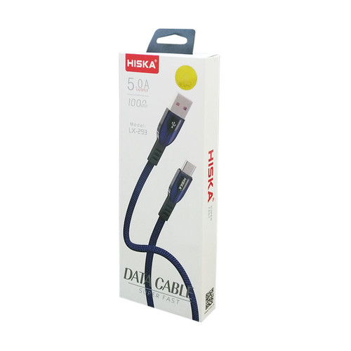 کابل شارژ HISKA مدل LX-293 | فست شارژ و انتقال دیتا