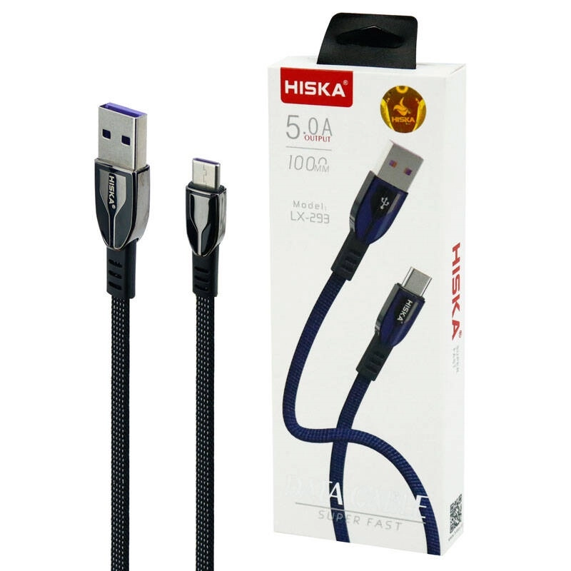 کابل شارژ HISKA مدل LX-293 | فست شارژ و انتقال دیتا