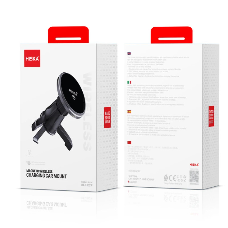 پایه نگهدارنده و شارژر وایرلس گوشی موبایل هیسکا مدل HK-2352W