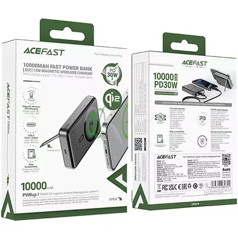 پاوربانک وایرلس 10000 مگنتی Acefast مدل M11