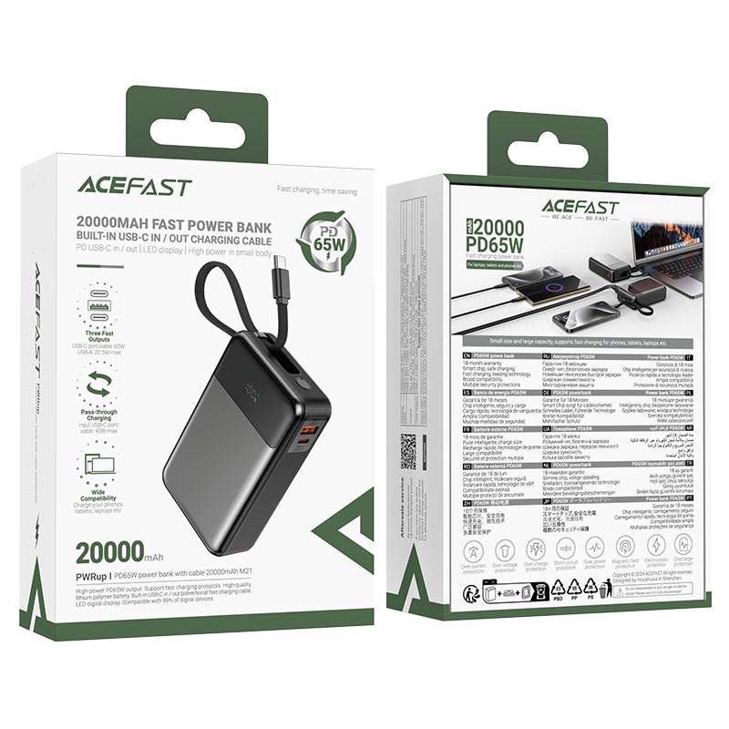خرید پاوربانک 20000 هزار Acefast مدل M21