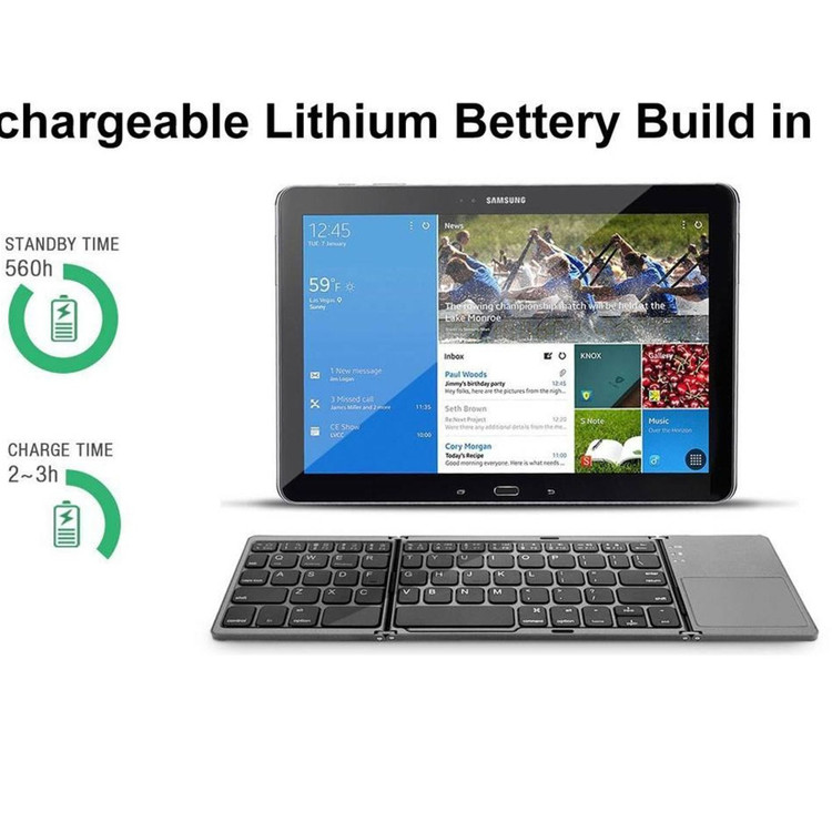 خرید کیبورد بلوتوثی تاشو مدل B033