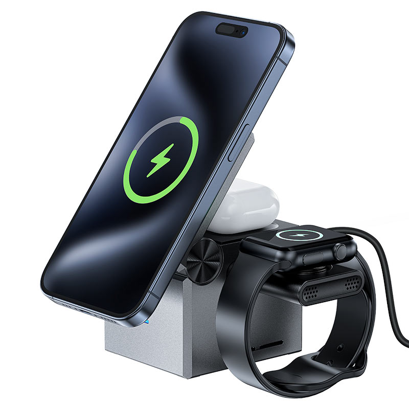 خرید شارژر بی‌سیم Acefast Air Charger 3in1 مدل E18