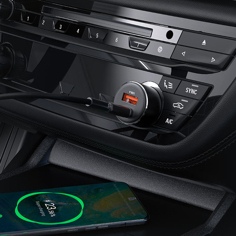 قیمت و خرید شارژر فندکی Acefast مدل B12 توان 60 وات