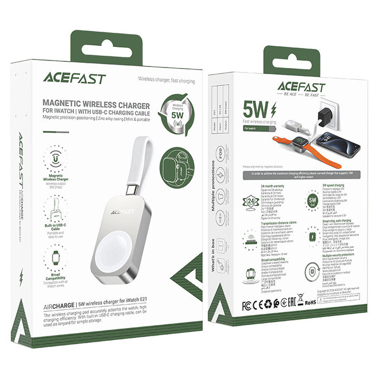 قیمت و خرید شارژر اپل واچ Acefast مدل E21