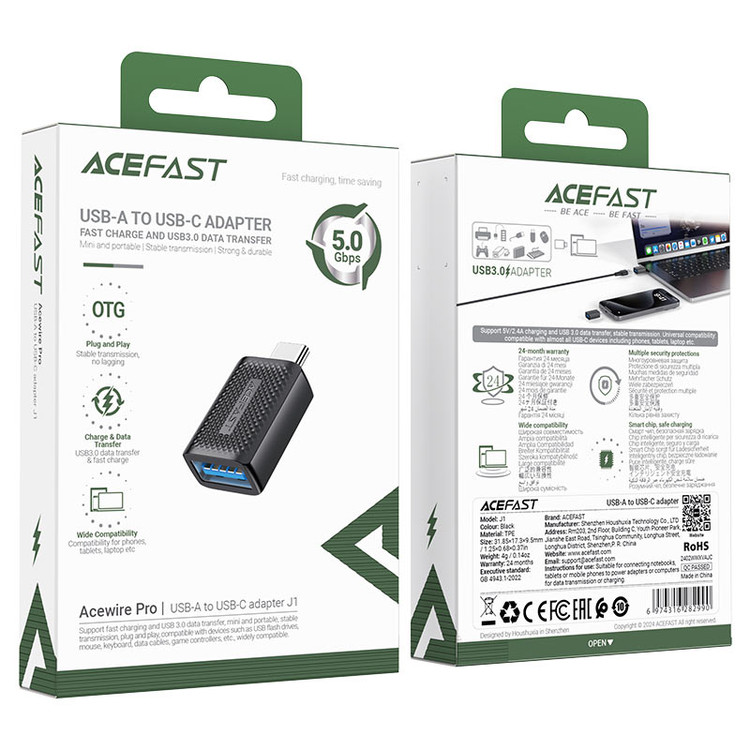 قیمت و خرید مبدل Acefast J1 USB-A به USB-C