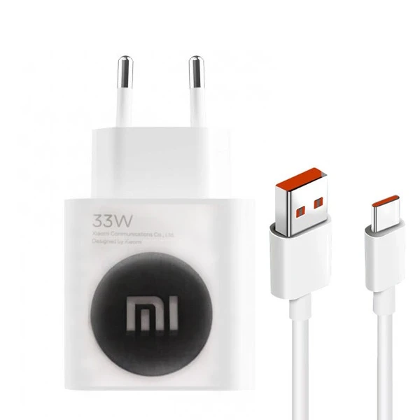 شارژر شیائومی 33 وات دو پین با کابل اصل