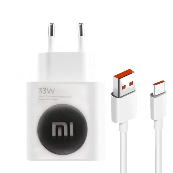 شارژر شیائومی 33 وات دو پین با کابل اصل