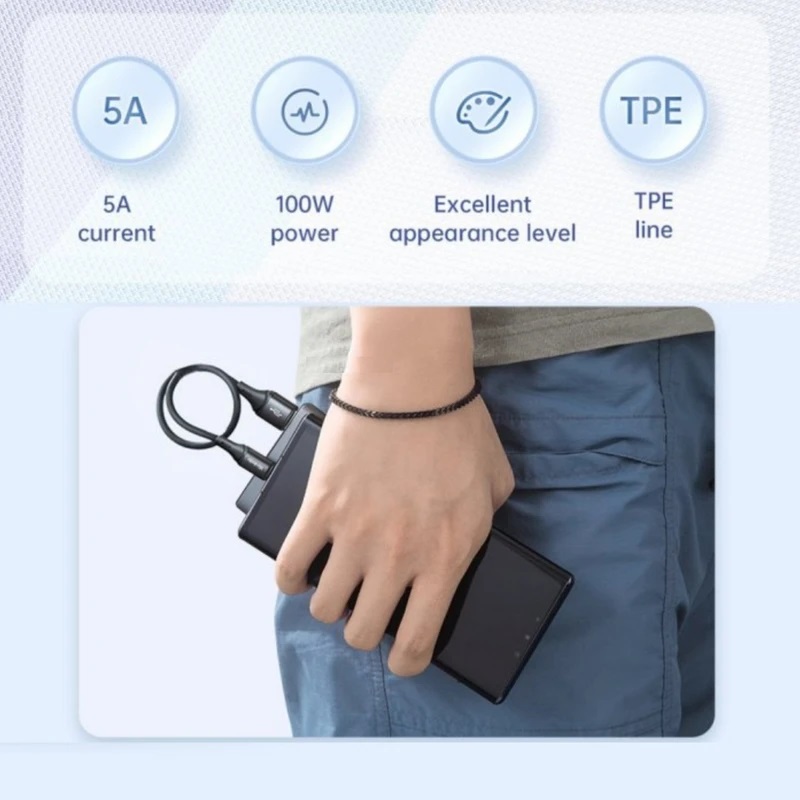 کابل تبدیل USB به USB-C مک دودو مدل CA-184 100W طول 1.2 متر