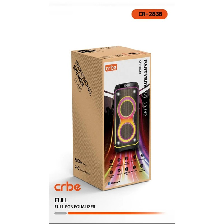 اسپیکر بلوتوثی قابل حمل کربی مدل CR-2838