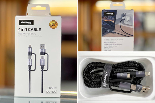 کابل تبدیل 4 به 1 دینلاین مدل DC-400 طول 120 سانتیمتر