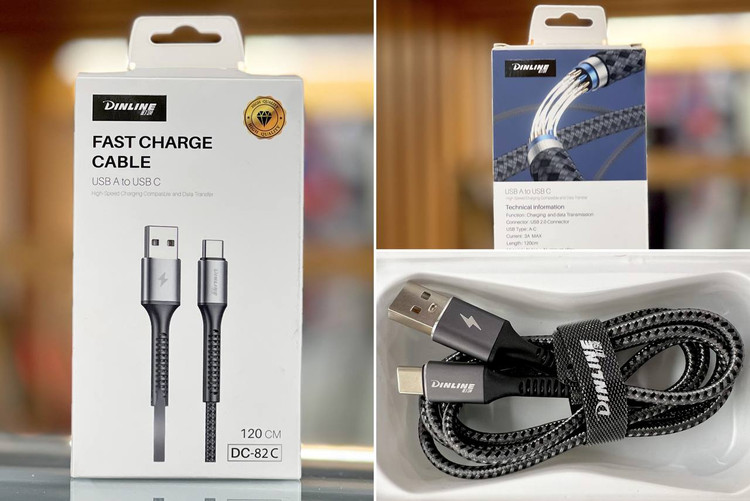 کابل شارژ USB-A به USB-C مدل DC82c