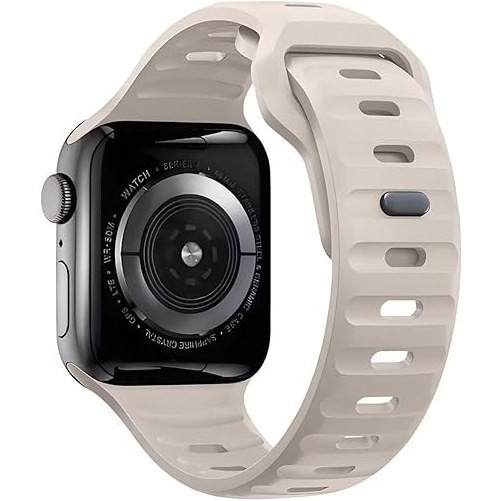بند اپل واچ Spigen سیلیکونی اصلی - کرم