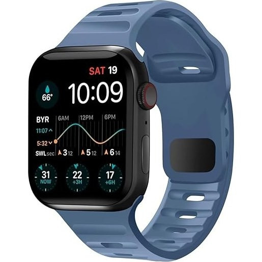 بند اپل واچ Spigen سیلیکونی اصلی - آبی