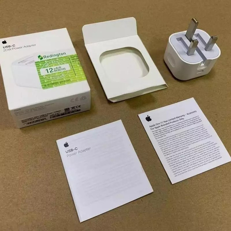 شارژر اپل 20 وات سه پین بدون کابل اصل