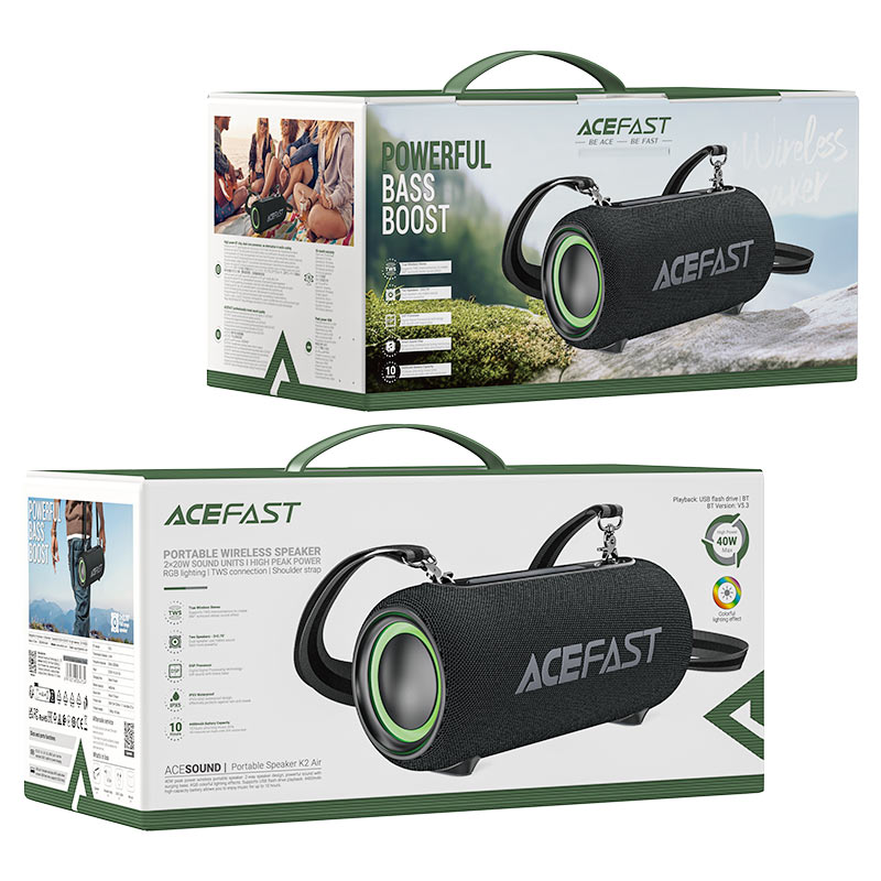 اسپیکر بلوتوثی AceFast K2 Air توان 40 وات