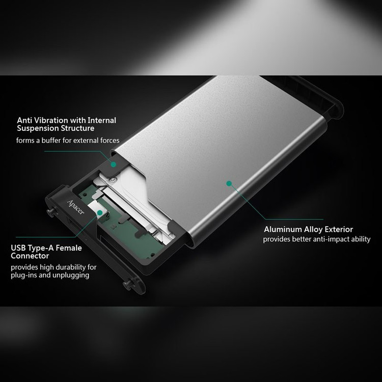 هارد اکسترنال Apacer AC632 ظرفیت 2 ترابایت