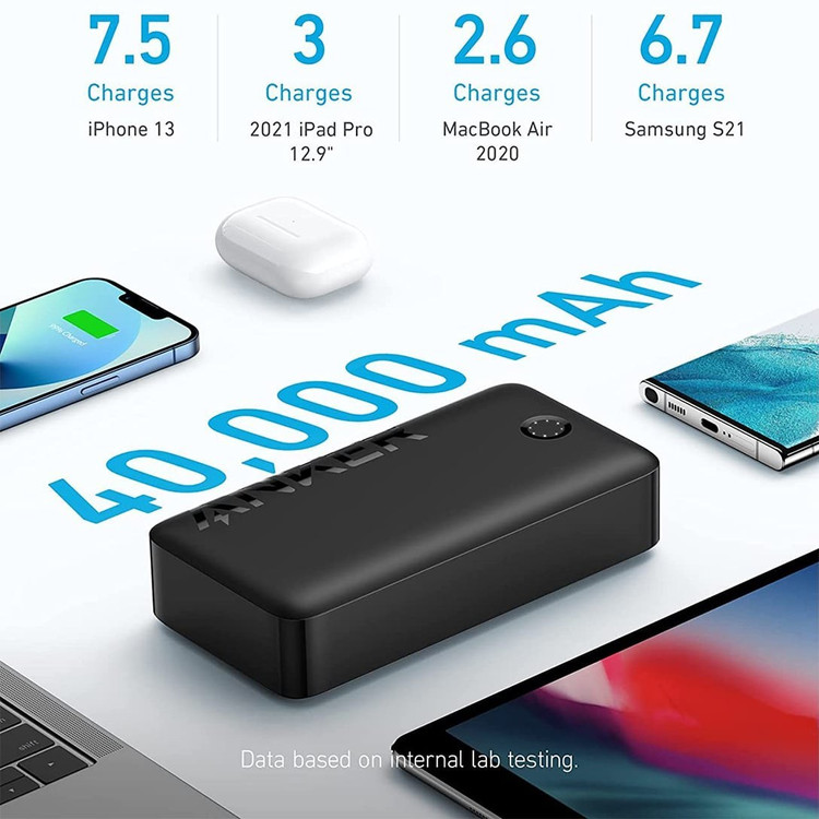 پاوربانک انکر مدل A1377 ظرفیت ۴۰۰۰۰ میلیآمپر ساعت