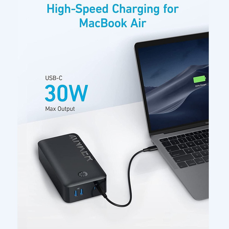 پاوربانک انکر مدل A1377 ظرفیت ۴۰۰۰۰ میلیآمپر ساعت