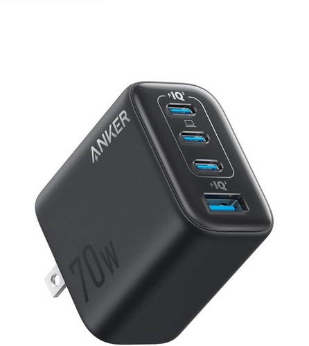 شارژر دیواری انکر مدل A121C توان ۷۰ وات با ۴ پورت