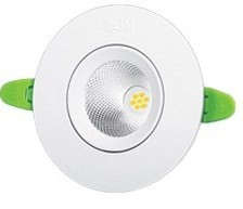 چراغ پنلی متحرک 7 وات SMD پارس شعاع توس دایره ای