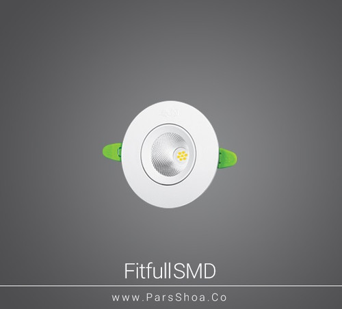 چراغ چشمی متحرک 7 وات SMD پارس شعاع توس مدل دایره ای