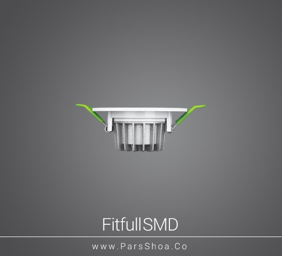 چراغ چشمی متحرک 7 وات SMD پارس شعاع توس مدل دایره ای