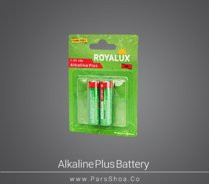 باتری رویالوکس قلمی Plus Alkaline بلیستر 2 عددی پارس شعاع توس