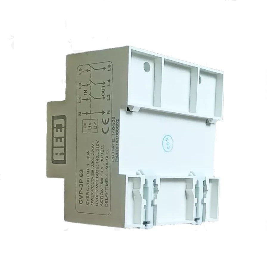 محافظ ولتاژ-جریان سهفاز قابل تنظیم 100 آمپر آییژ (AEEJ) مدل CVP-3P