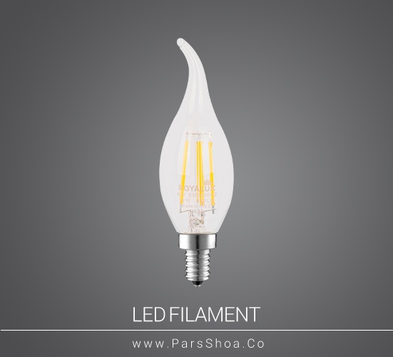 لامپ LED اشکی ۶ وات فیلامنتی رویالوکس پایه E14