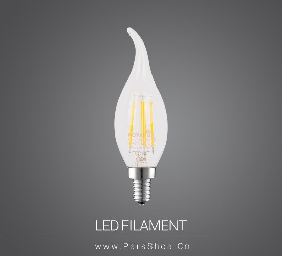 لامپ LED اشکی ۶ وات فیلامنتی رویالوکس پایه E14