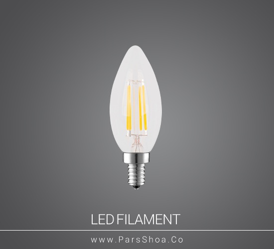 لامپ LED شمعی ۴ وات فیلامنتی رویالوکس پایه E14