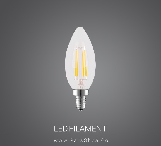 لامپ LED شمعی ۶ وات فیلامنتی رویالوکس پایه E14