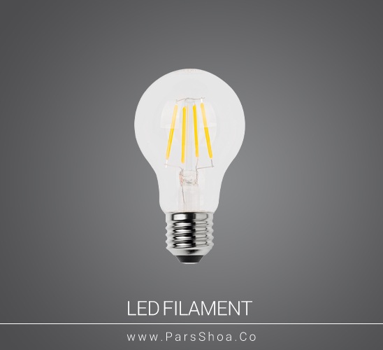 لامپ LED حبابی ۶ وات فیلامنتی رویالوکس پایه E27