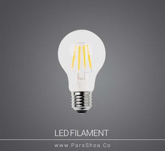 لامپ LED حبابی ۶ وات فیلامنتی رویالوکس پایه E27