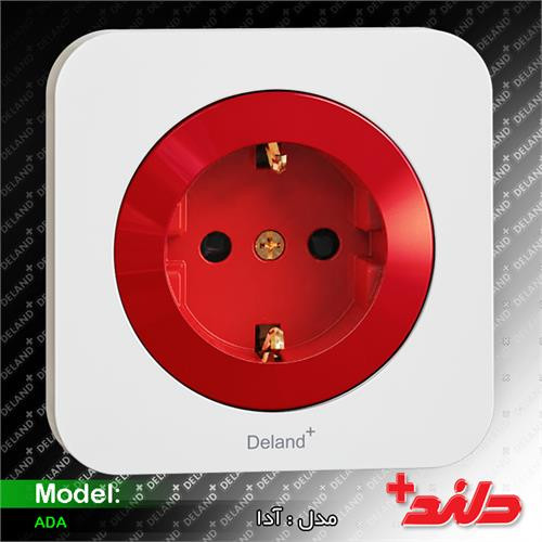 کلید و پریز دلند مدل آدا پلاس ( مکانیزم و قاب)