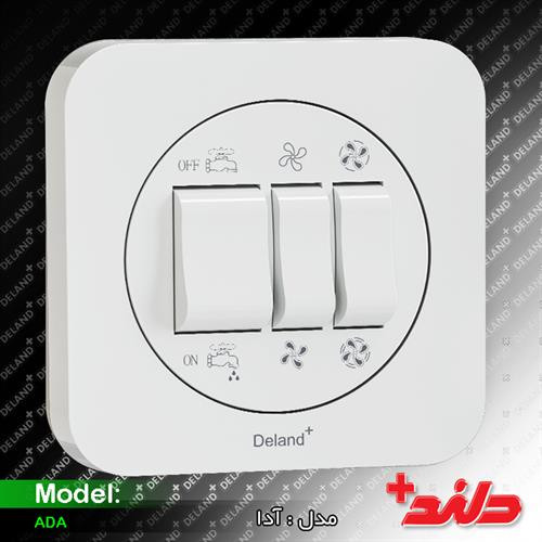 کلید و پریز دلند مدل آدا پلاس ( مکانیزم و قاب)