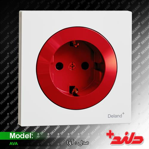 کلید و پریز دلند مدل آوا پلاس ( مکانیزم و قاب)